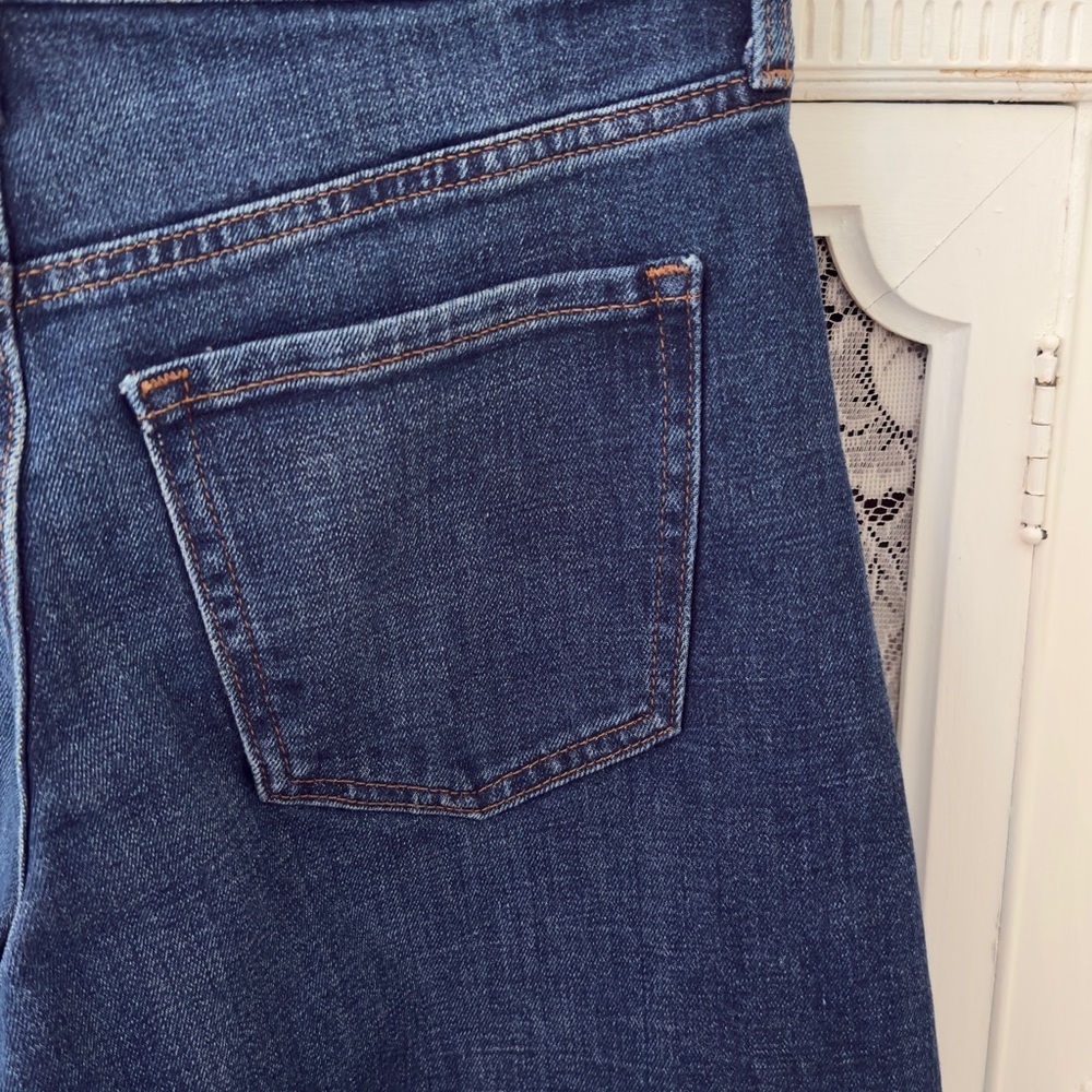 Banana Republic High Rise Dark Wash Barrel Jeans - Picture 7 of 12